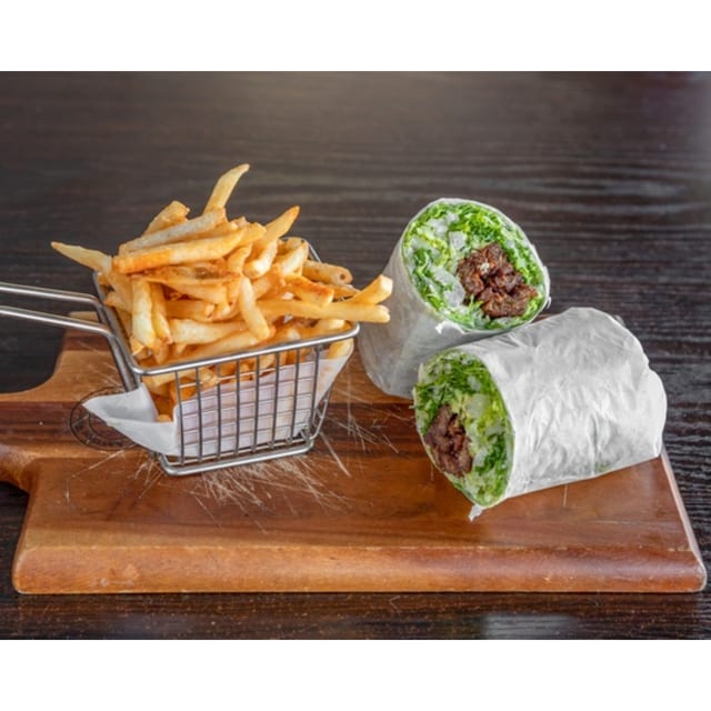 Soy Steak Wrap.