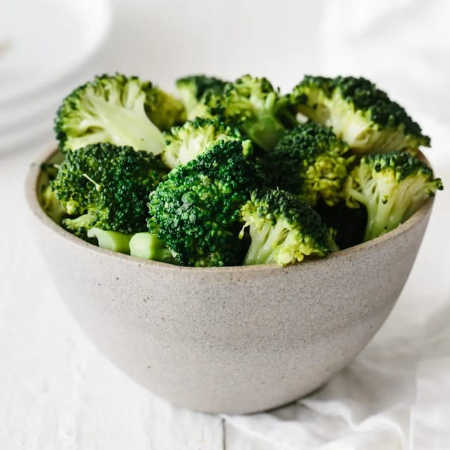 Steamed Broccoli.