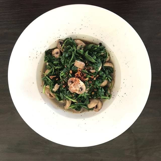 Spinach Mushroom.